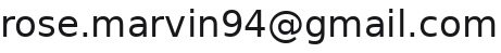 Email address of Marvin Rose (shown as image)